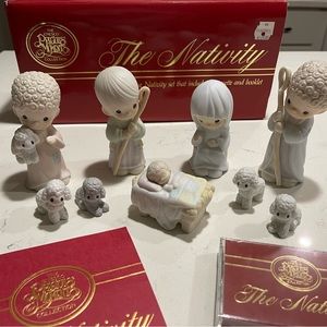 1991 Precious Moments Nativity.  New condition.  Original box, pamphlet, tape.
